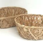 Natural Abaca Fiber Handwoven Storage Basket (Large)